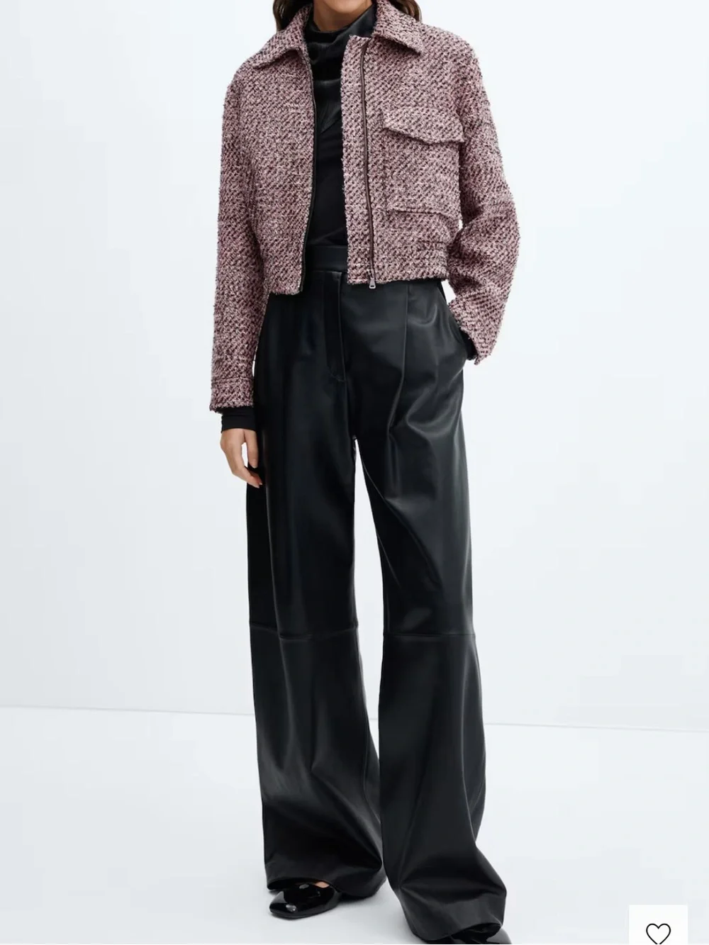Mango Tweed Bomber Jacket - Picture 3 of 17